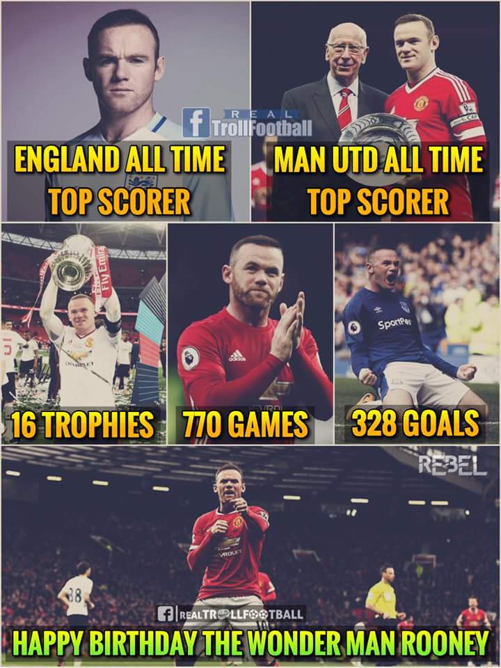 HAPPY BIRTHDAY Wayne Rooney  