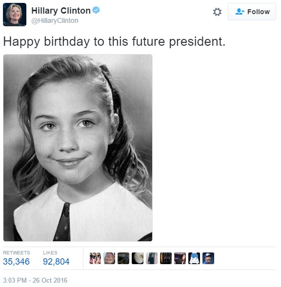 Happy Birthday to Hillary Clinton! She turns 70 today.   