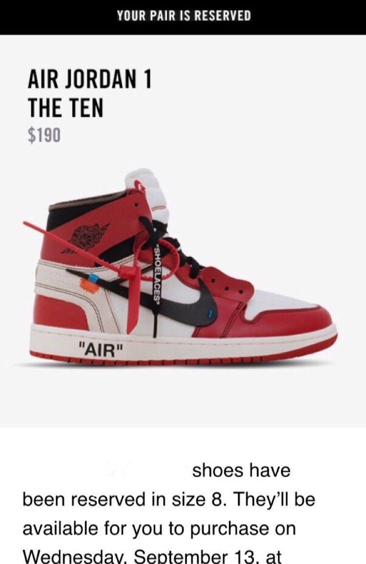 BrickAlert's tweet image. UPDATE ON THE NIKE X OFF-WHITE JIG FOR “THE DRAW” (Like, Retweet, and Follow)