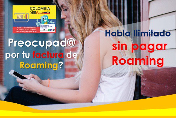ColombiaSIMCARD's tweet image. ¿Preocupad@ por tu factura de #Roaming? Ya no más!!#HablaIlimitado sin cargos de roaming con #ColombiaSIMCARD