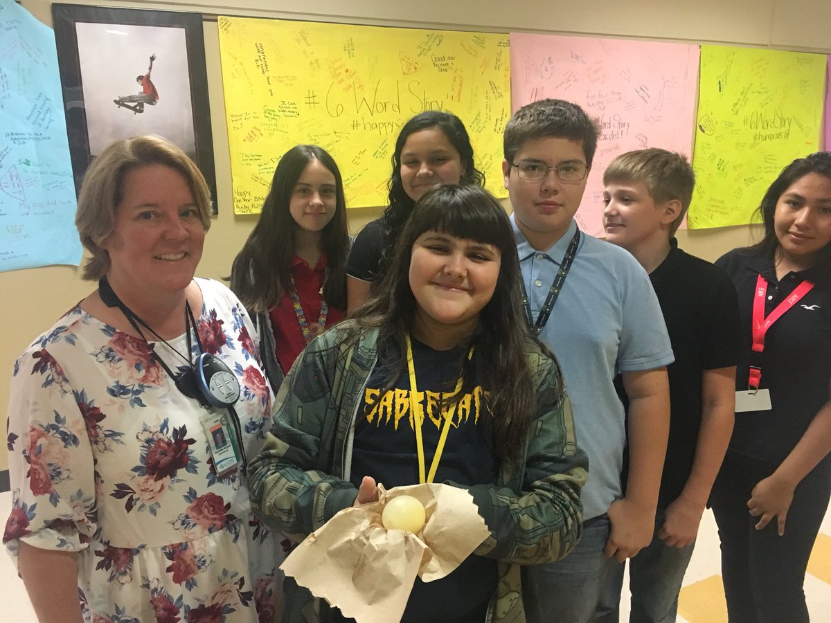msthomasccps's tweet photo. It is #egg-cell-ent having a classroom next to @twisted4science! The #experimentfun helped #7thgrade learn about #cell membranes&amp; #osmosis! https://t.co/W4bDH2q1Yg