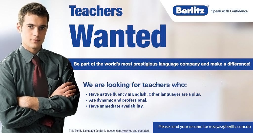 Enseñar es una de las mejores experiencias de la vida. Ven, aplica para impartir clases de inglés en Berlitz