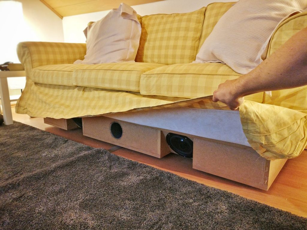 under couch subwoofer