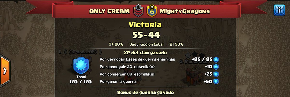 Buena Victoria para celebrar el primer aniversario 😎💪💪💪💪