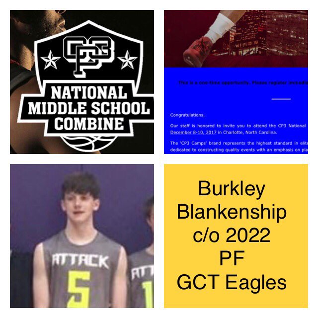 Congratulations Burk! Invite to CP3 National Combine in NC!
#cp3nmsc 
<a href="/ARBballRankings/">AR BBall Rankings</a>