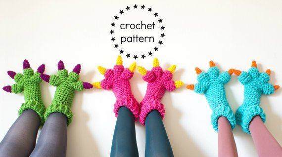 hell0Wonderful's tweet photo. Monster Slipper #Crochet Pattern https://t.co/M6CFXVj6on (affiliate) https://t.co/YrjZG5KW5h