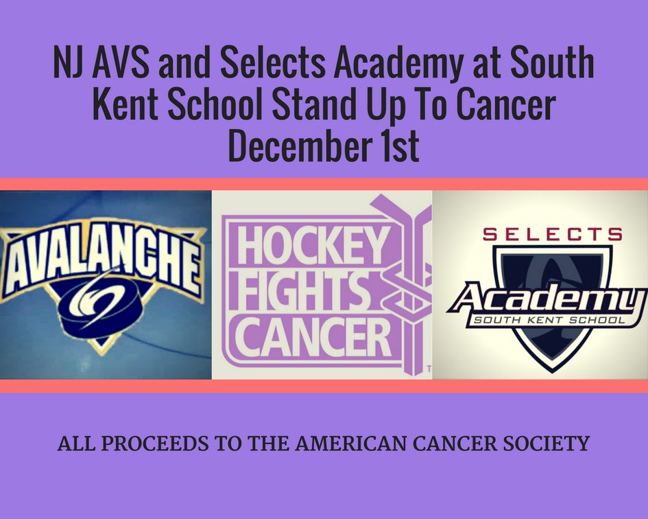 NJ_Avalanche's tweet photo. Avs and @SA_SKS_Hockey unite to stand up against cancer. Great hockey and Cause. Please donate to support the fight https://t.co/CUYg1XvoxS