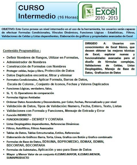 AIMMVENEZUELA's tweet photo. Mardones y Consultores, C.A. invita al curso Excel Intermedio los días 2 y 3  Nov. 2017 en la AIMM, inf. ventasmardones@gmail.com https://t.co/FG5fqbd24n