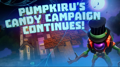 creativersegame's tweet photo. The new update is live! Pumpkiru's Candy Campaign carries on - now with COSTUMES! Patch notes: https://t.co/A5B4ApLow5 https://t.co/m3cuFqPESo