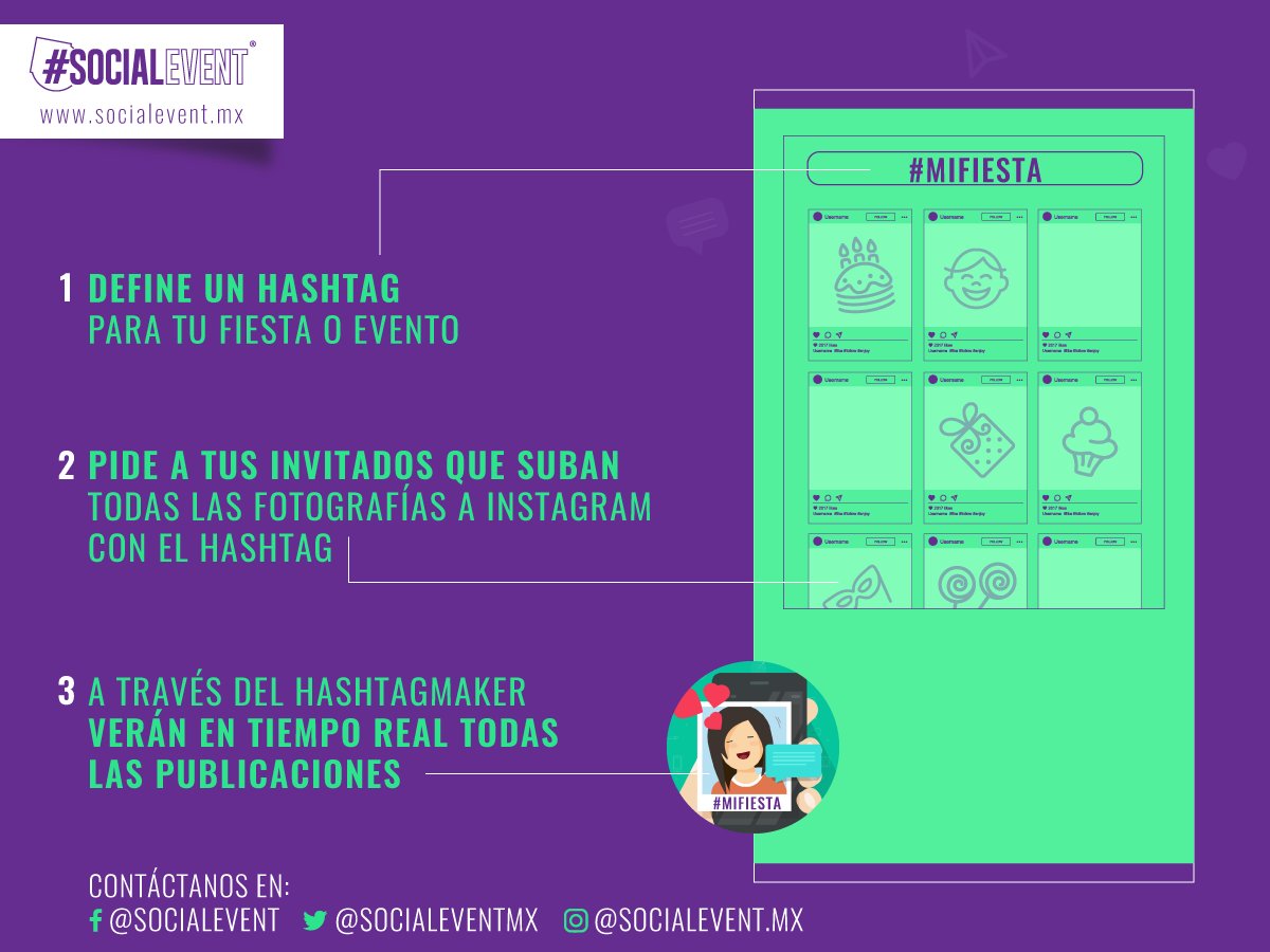 socialeventmx's tweet photo. Haz que trascienda tu fiesta o evento, será divertido con #SocialEvent 
#hashtagmaker #experience #eventossociales #sonrisa https://t.co/84AJz7FeVf