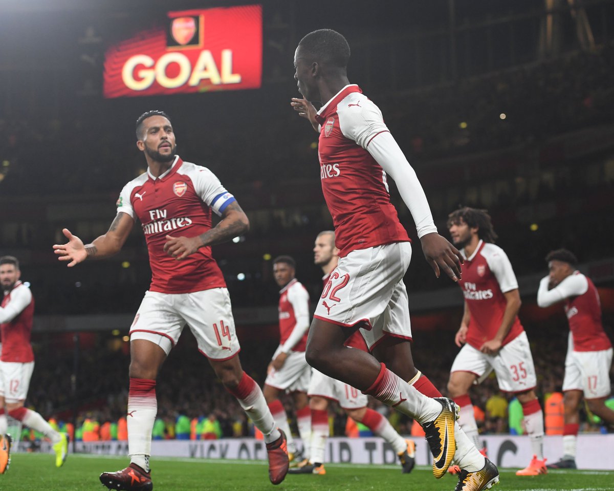 Arsenal's tweet photo. The @Carabao_Cup quarter-final draw has been made - and we will host @WestHamUtd at Emirates Stadium https://t.co/q3wDoPWBSQ