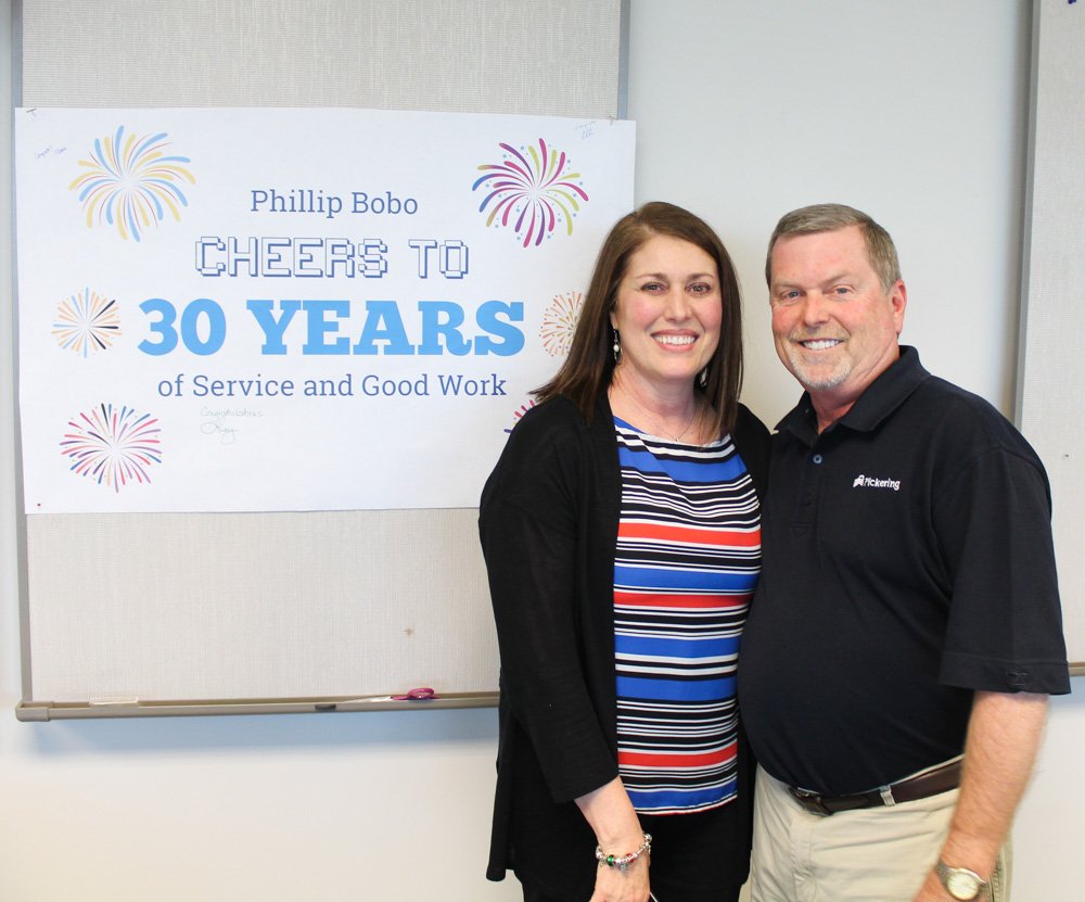 PickeringFirm's tweet photo. Congrats to our Senior Survey Tech Phillip Bobo as he celebrates 30 years with Pickering! #ServiceandGoodWork https://t.co/p6hI1ZIhw2