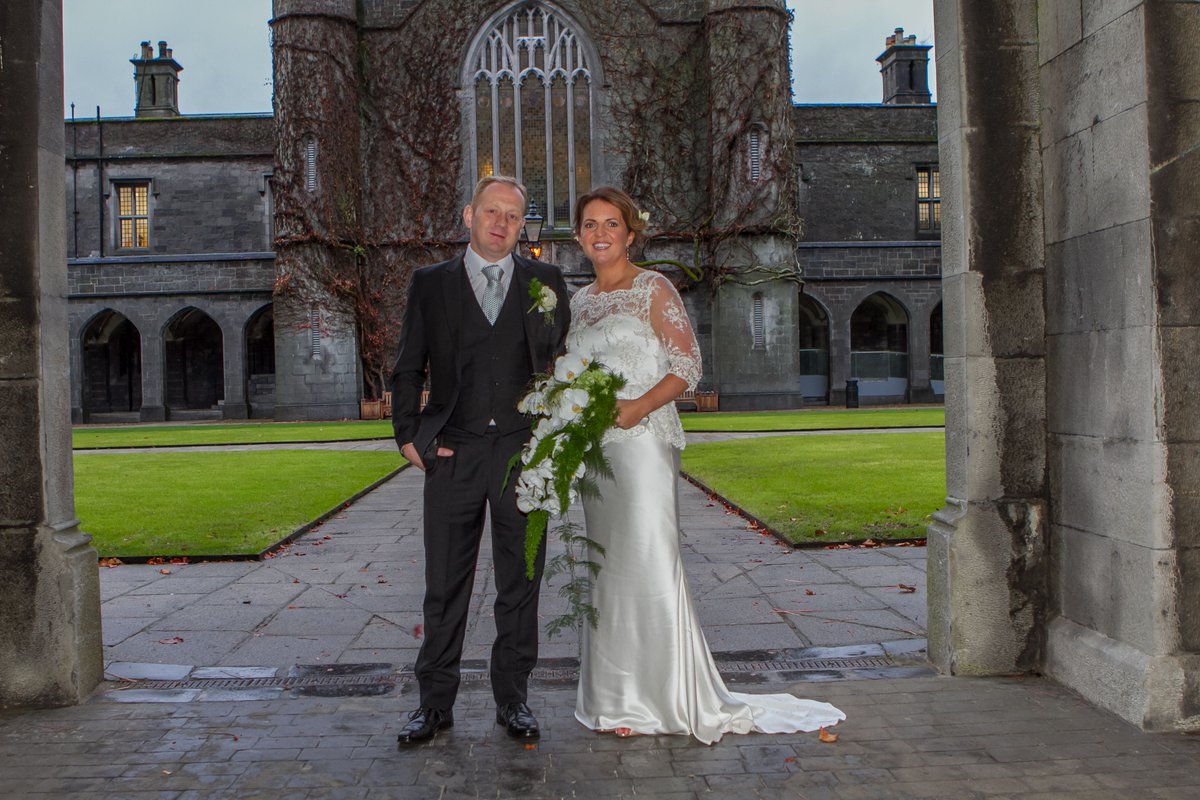 Wishing Amy and her husband all the best in the future!#theattic #realbride #bespoke #irishdesign #love #happiness #irishbride #weddingdress