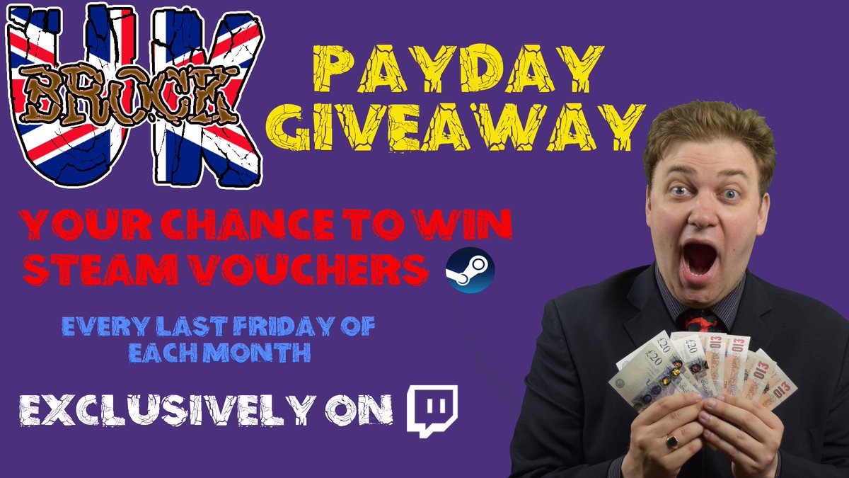RagingBrockUK's tweet photo. Payday Giveaway this Friday!  Win £20 Steam voucher; rage word is "CRACK-A-JACK"! https://t.co/tCGqs3cZkw 

#hiveminds #waveformgaming https://t.co/ZTAETXyENc