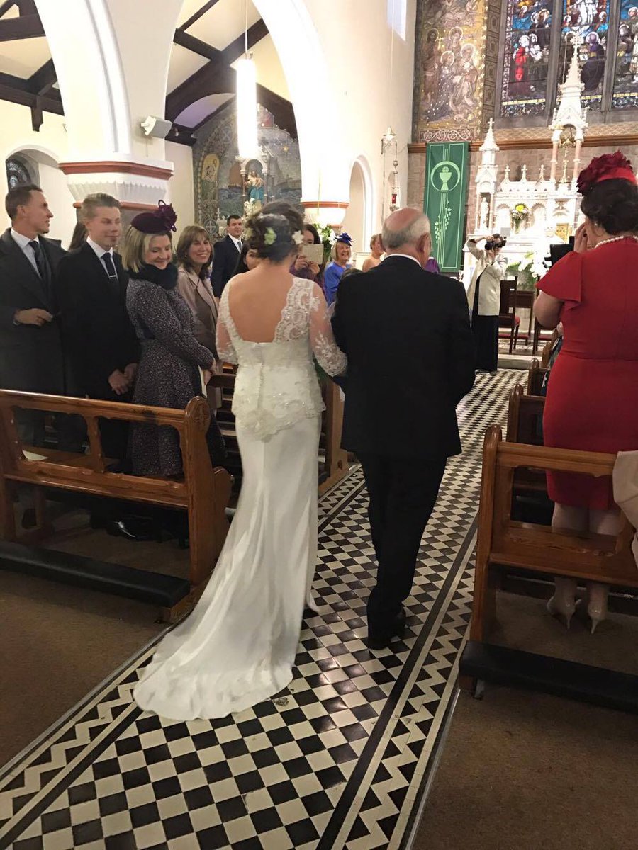"My Favourite part of the day was walking up the aisle"- Amy #theattic #realbride #bespoke #irishdesign #orlaithcarroll #weddingdress #love
