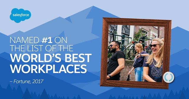 Claudette_L's tweet photo. Proud to work at Salesforce, #1 on Fortune’s list of the World’s Best Workplaces! https://t.co/mHgVfpGLh6 https://t.co/kSF6BrwEQn