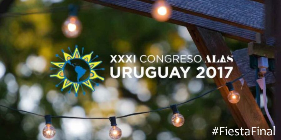 alas_2017's tweet photo. ¡Compra tu entrada anticipada para la fiesta Final del Congreso ALAS 2017!
Más info: https://t.co/NNU9ouMl7i #FiestaFinal #ALAS2017 https://t.co/8w17C0YrfB