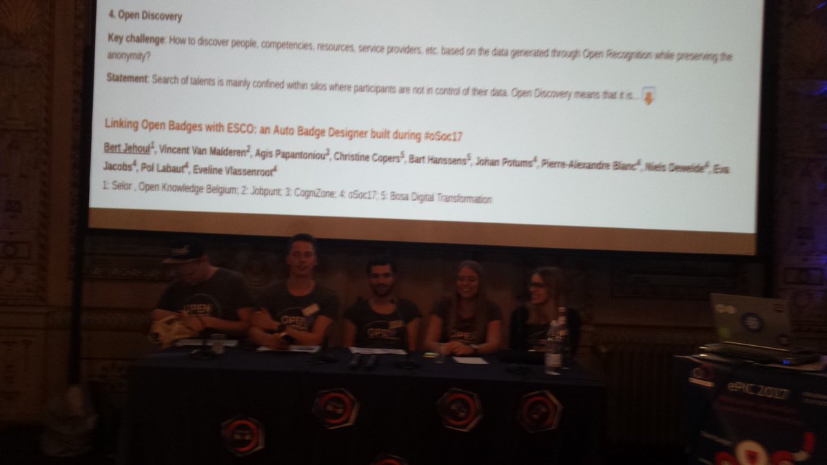 jeborsel's tweet photo. By far the best ambassadors we could wish for #openbadges in Belgium. Thanks #oSoc17 - team you did great! Looking forward to #oSoc18 https://t.co/WnygyUrbIm