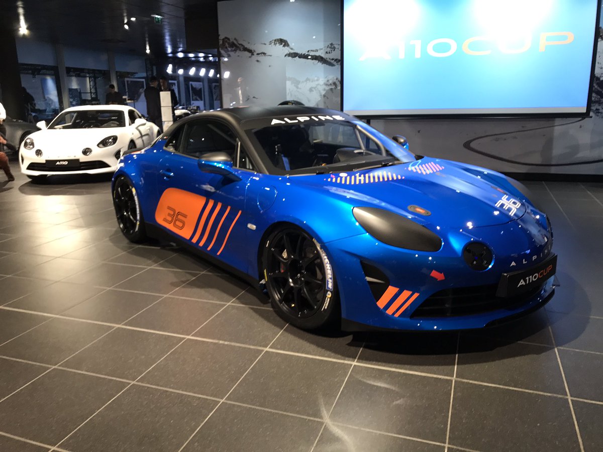mvandersande's tweet photo. ... and here it is! The #A110Cup which will run in the Alpine Europa Cup one-make series in 2018 https://t.co/KyF8d4X00L