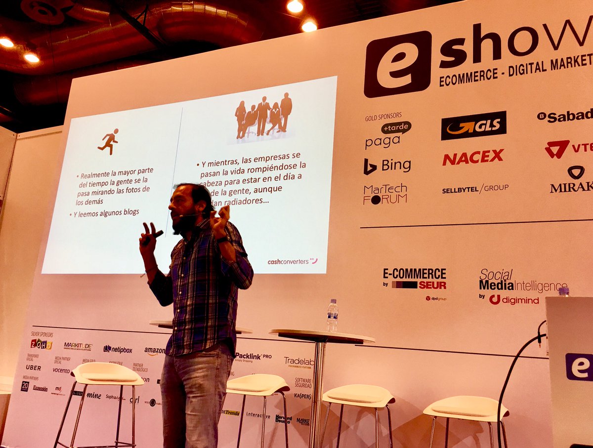 eshowesp's tweet photo. “La incertidumbre al contratar #influencers es muy alta y no hay margen para el error” @afalvarez de @CashConvertersE en el #eShowMAD17 https://t.co/qSek09yfVc