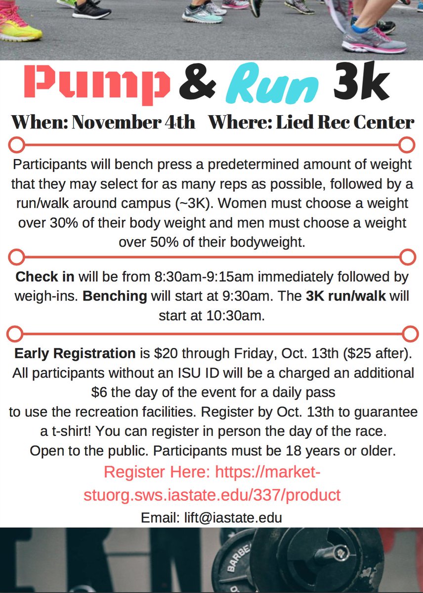 hshmagazine's tweet photo. There is still time to register for LiFT's #PumpAndRun! Show your strength and speed Nov. 4. For more info: https://t.co/oEGAl6Q3sQ. https://t.co/auQT8Hf4wj