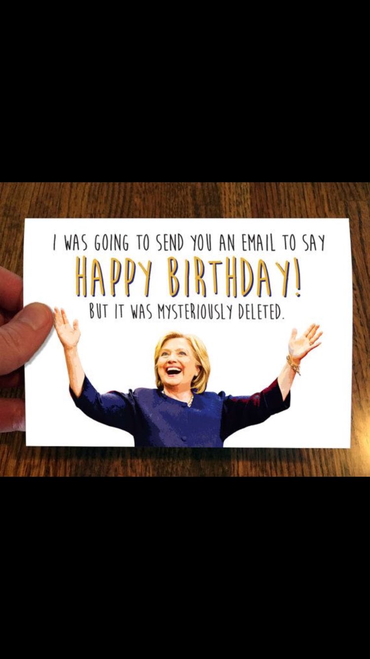 . Let wish Crooked Hillary Clinton A Very Happy Birthday! 