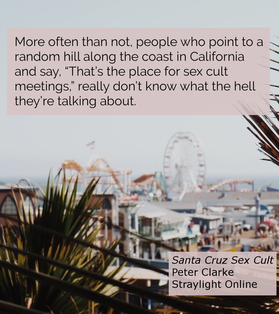 StraylightMag's tweet photo. New #flashfiction today! Read "Santa Cruz Sex Cult" on our website! https://t.co/QhTJFPEtBI  #amwriting #amreading #straylightmag #SantaCruz https://t.co/TLIhh7BXvg
