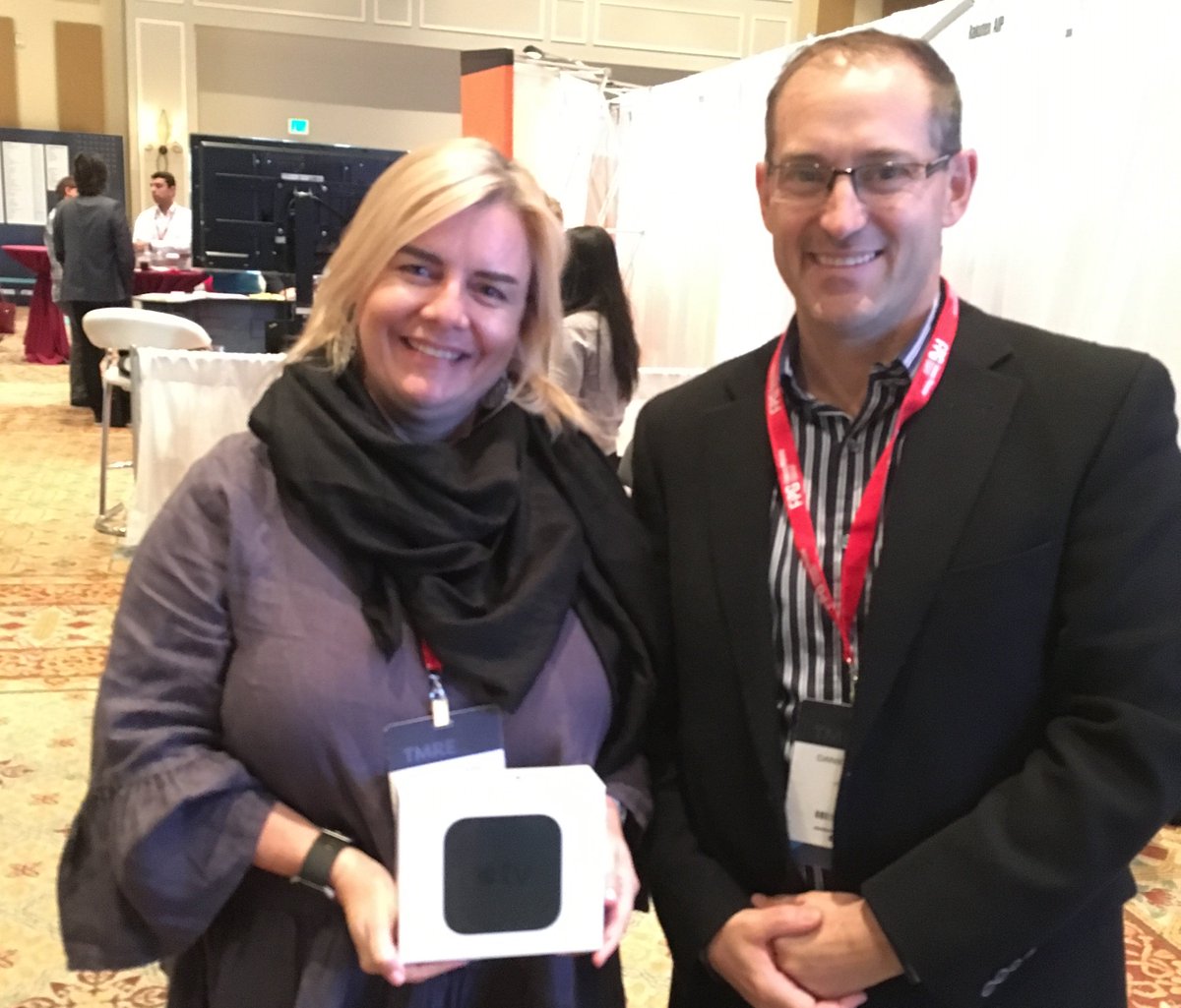 ItracksCEO's tweet photo. Congratulations to Cher Chislet for winning our TMRE draw for an apple TV!  Thanks everyone for connecting with our team! #MRX https://t.co/Mc2thcyd7b