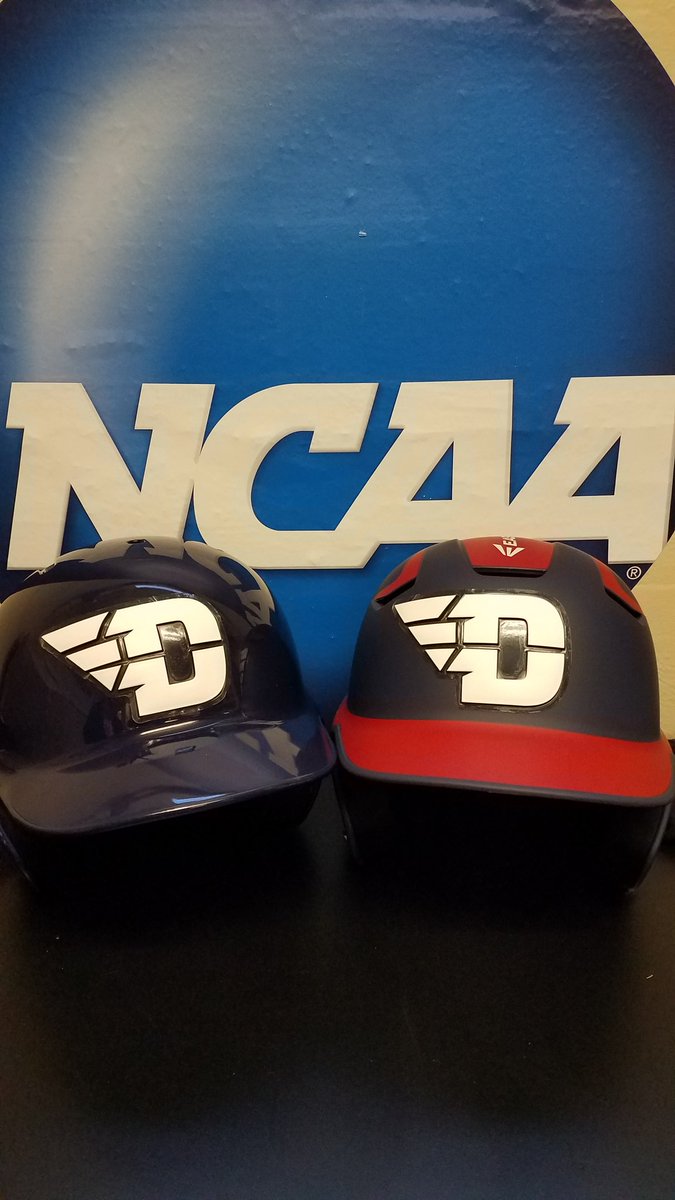 UD_Equipment's tweet photo. New 3D Helmet stickers this year for @DaytonBaseball  &amp; @FlyerSoftball thanks to @SPDecals  #GoFlyers https://t.co/GQ4l4f1Mlt