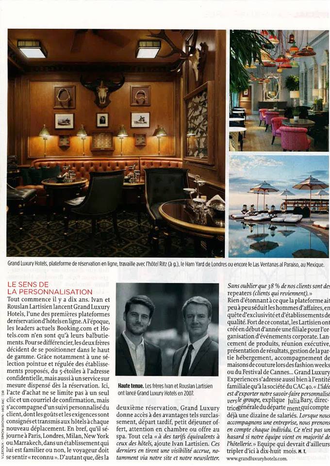 "Le sens de la personnalisation" - Merci au Point pour ce beau sujet !