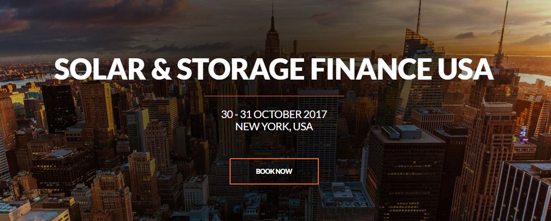 Check out the agenda for Solar &amp; Storage Finance taking place in New York next week: bit.ly/2y85DGo #SSFUSA