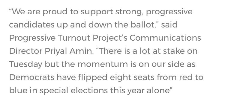 TurnoutPAC's tweet photo. BREAKING: Progressive Turnout Project to Support Candidates in November 7 Elections

Read more: https://t.co/K421J38ozm https://t.co/UFjwa84I2t