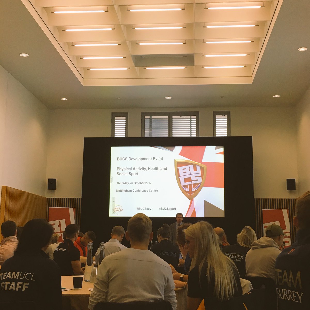ueasport's tweet photo. First #BUCSdev event - Physical Activity, Health & Social Sport 🤗
Amazing to hear about the impact of the #ThisGirlCan campaign so far! 🙋 https://t.co/D3xuc83Uum