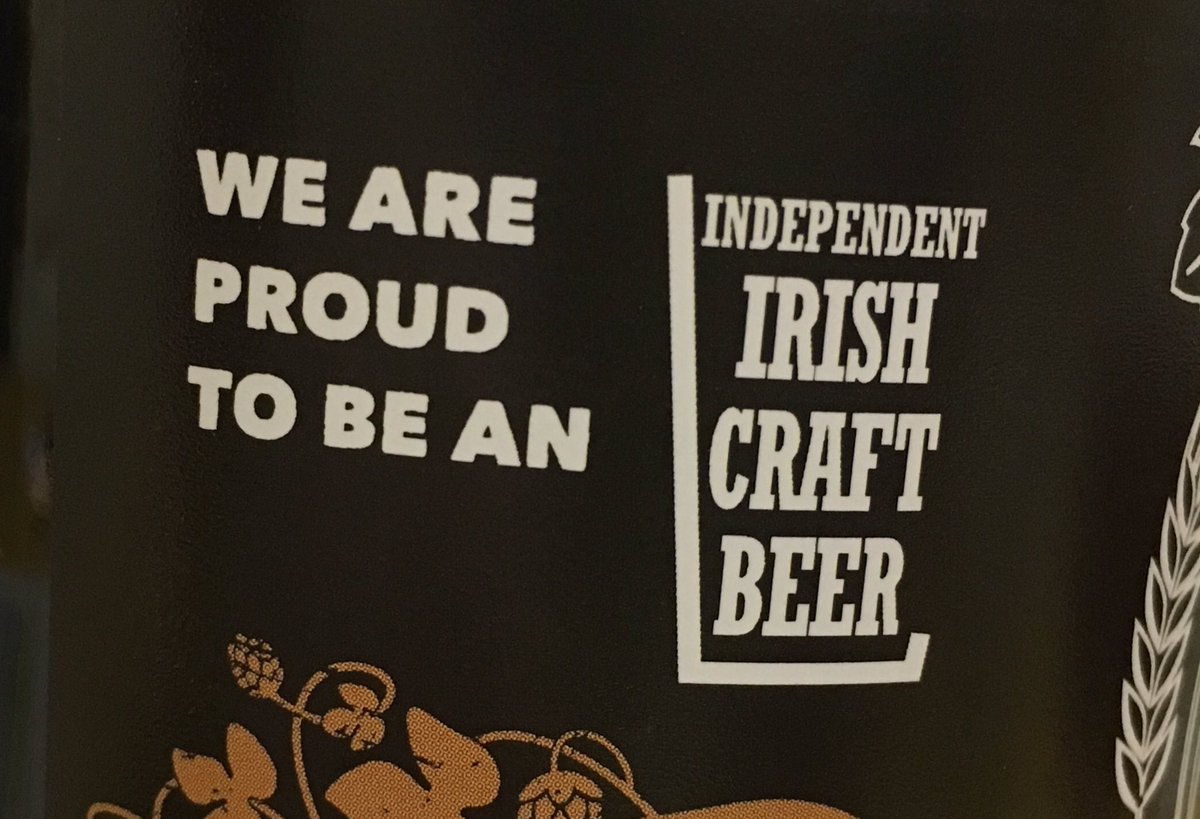 jackcodys's tweet photo. Big beer cartel like big banks deceive customers with #fakecraft know your independent craft beer and look for the logo - Slainte https://t.co/FncaD9H0eG