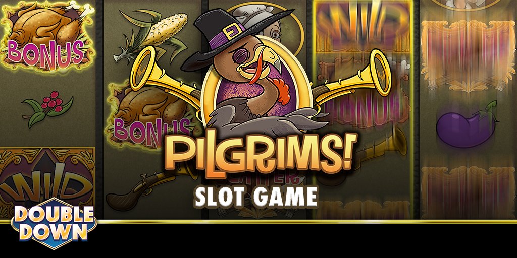 doubledwncasino's tweet image. Enjoy turkey &amp;amp; pie, but save room for chips! 

Get 200,000 FREE chips to play Pilgrims! Just click bit.ly/2y4ZDJC
Code MNFRVG