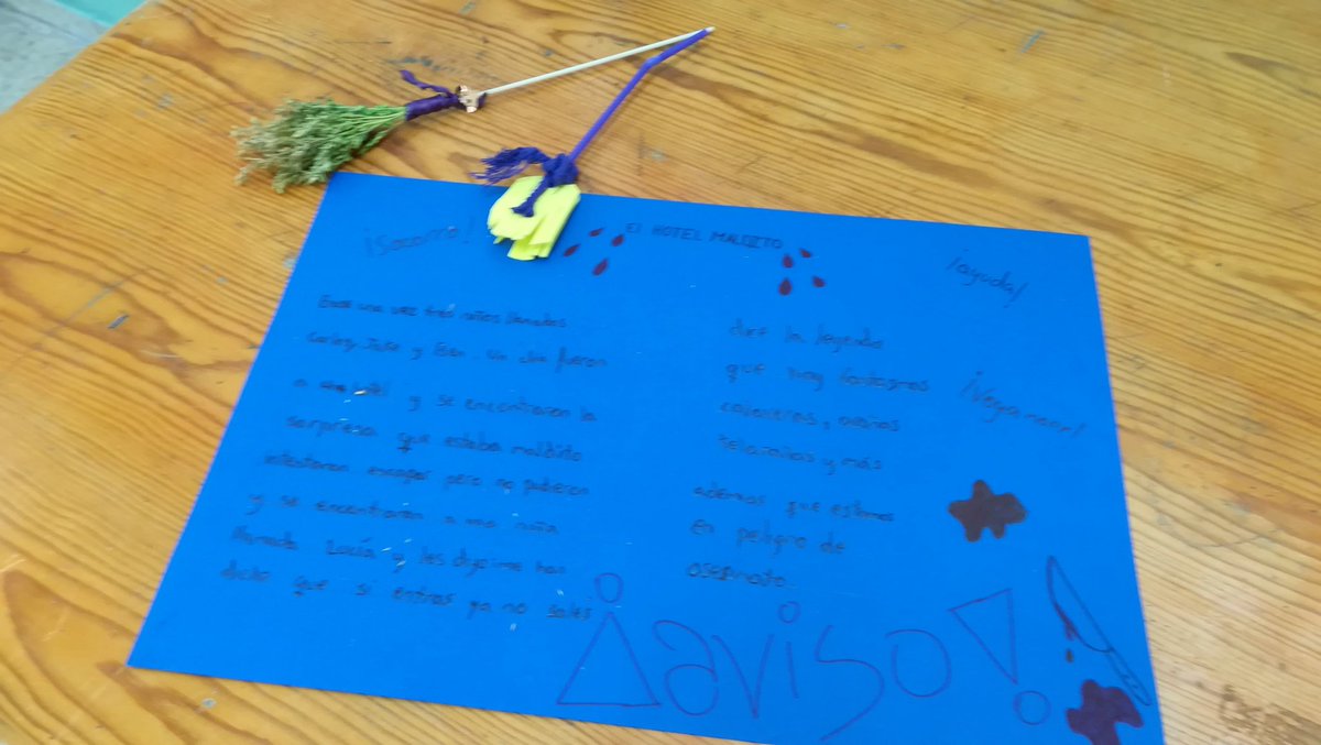 sbn9690's tweet photo. Halloween stories and tales in our special brooms. Nice! #sfumadrid2017 #edublogs #sharingedu #creativelearning #eduideas @ceipasuncion https://t.co/IXlmqXw0rq