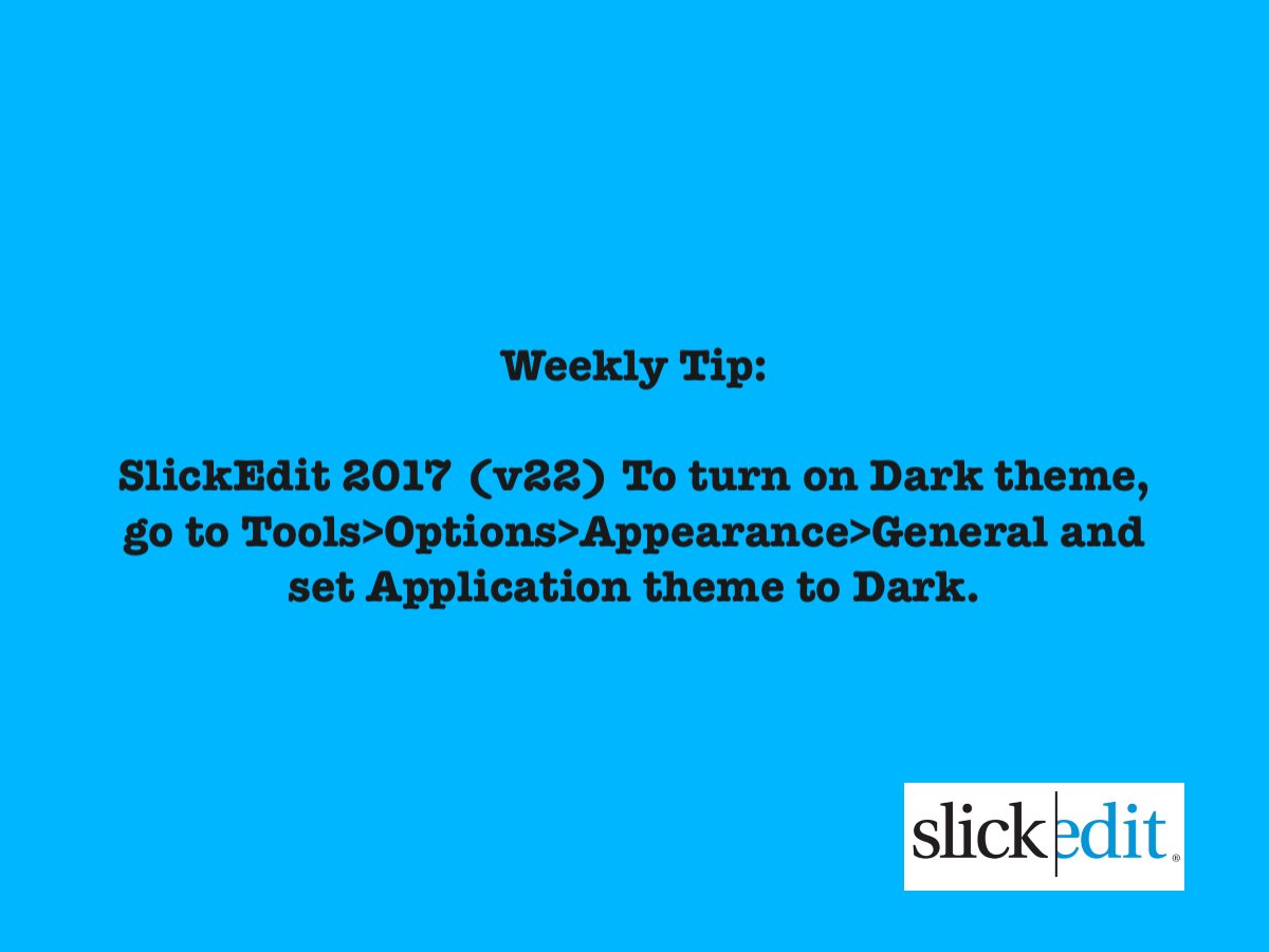 SlickEdit's tweet photo. #slickedit #weeklytip #codeeditor #IDE https://t.co/SNiXscnPgR