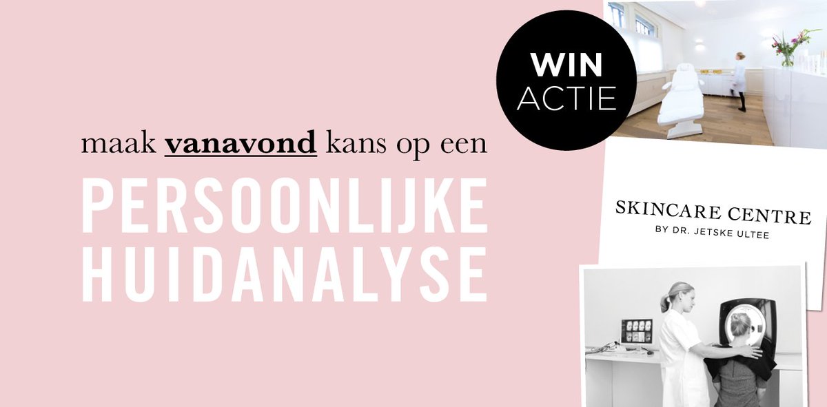 JetskeUltee's tweet photo. Bestel vanavond tussen 20:00 uur en 22:00 uur en maak kans op een uitgebreid huidonderzoek in het Skincare Centre: https://t.co/TnswbLivyM https://t.co/Nq1HQS3P5O