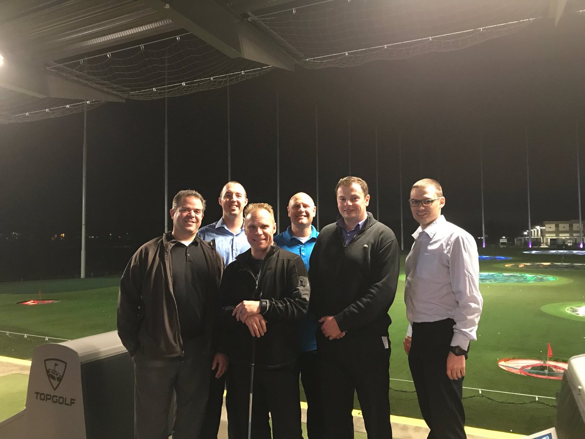 DRL325's tweet photo. Coast Divisions Managers getting unified over some "Top Golf".  Ready to take on peak 2017. https://t.co/dbbZPcck81