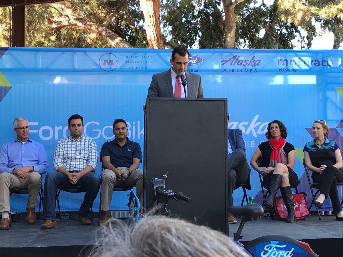 Mayor Liccardo announcing Ford GoBike expansion in San Jose