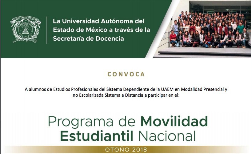 SD_UAEM's tweet photo. #Convocatoria Programa de Movilidad Estudiantil Nacional. Informes: @DAAEE_UAEMex Tel 167 12 22 y 213 9251 https://t.co/ijbUQzjIzC https://t.co/Huqz8kbIBc