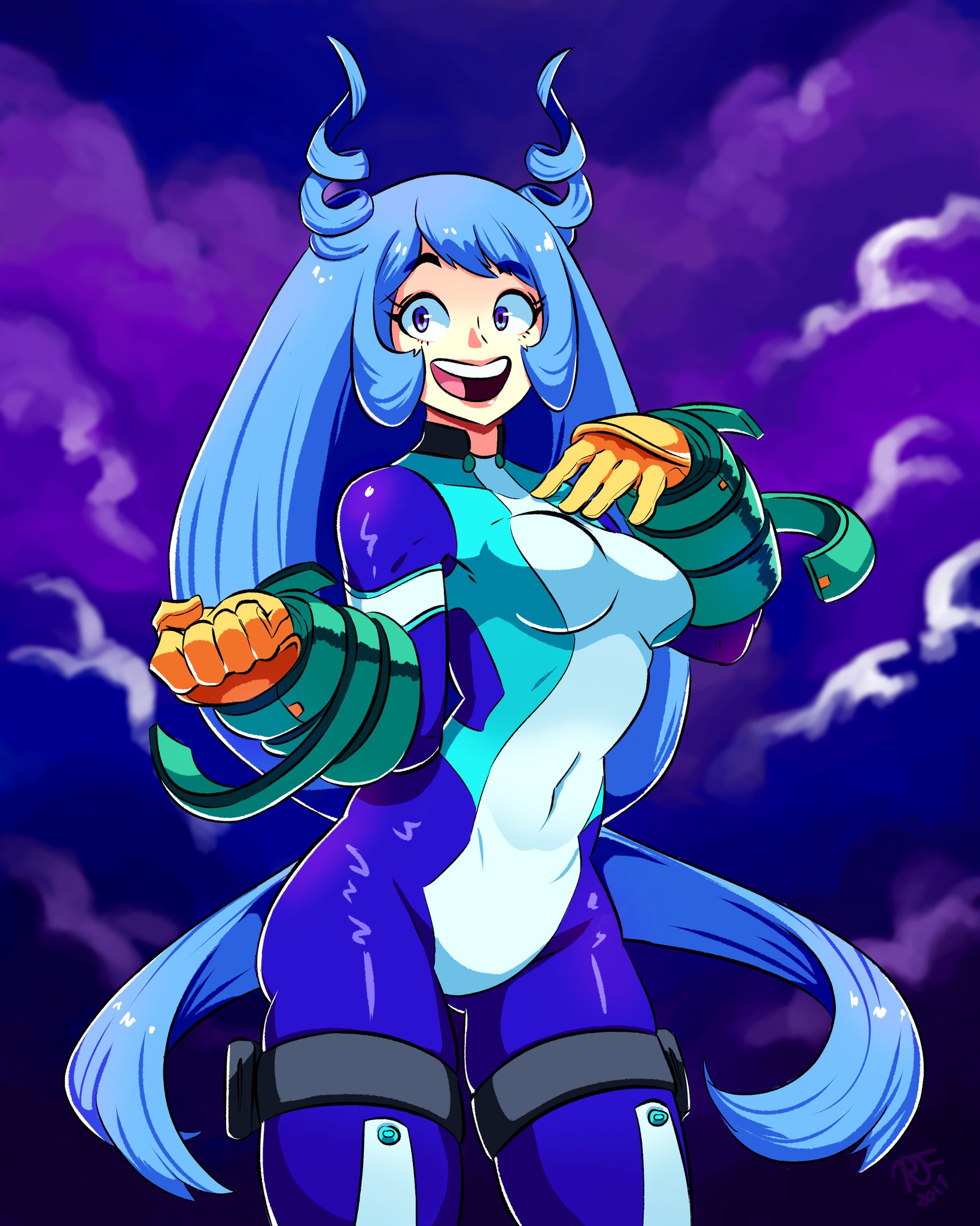 Russ on Twitter: "Recent commission of Nejire Hado from My Hero