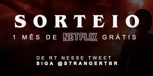 KarollinaOk's tweet image. #SorteioSTBR 

Valendo uma conta Netflix grátis.

- Dê RT neste Tweet
- Esteja nos seguindo @strangertbr 

Resultado ainda hoje as 23 horas.