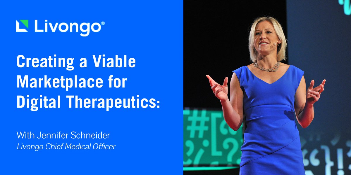 Livongo's tweet photo. Head to the amphitheater tomorrow to hear Jennifer Schneider discuss creating a marketplace for digital health @PCHAlliance #Connect2Health https://t.co/BbjySvII8n