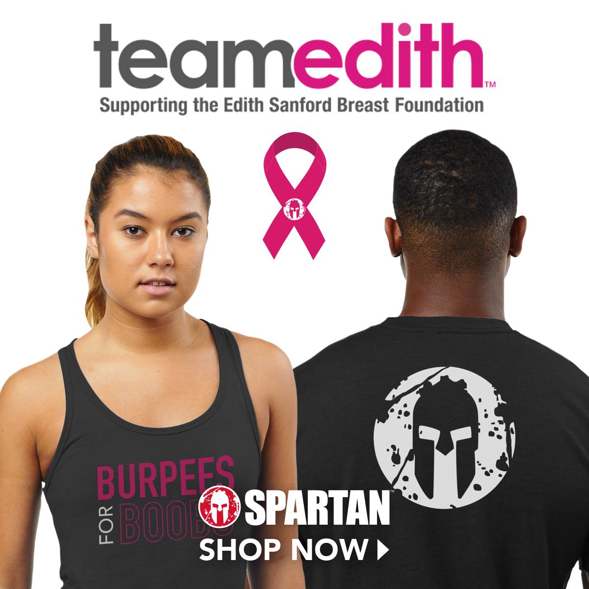 SpartanRace's tweet photo. Limited amount remaining. Get your hands on these exclusive #BurpeesForBoobs shirts before it's too late. Shop here: https://t.co/IXnEddDTiC https://t.co/2t0RkrmzEt