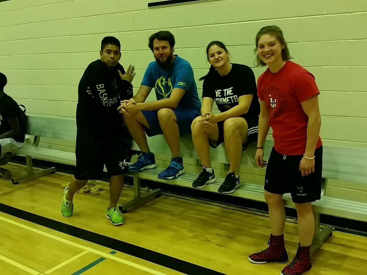 Staff ready for basketball Intramural finals! #TecVoc