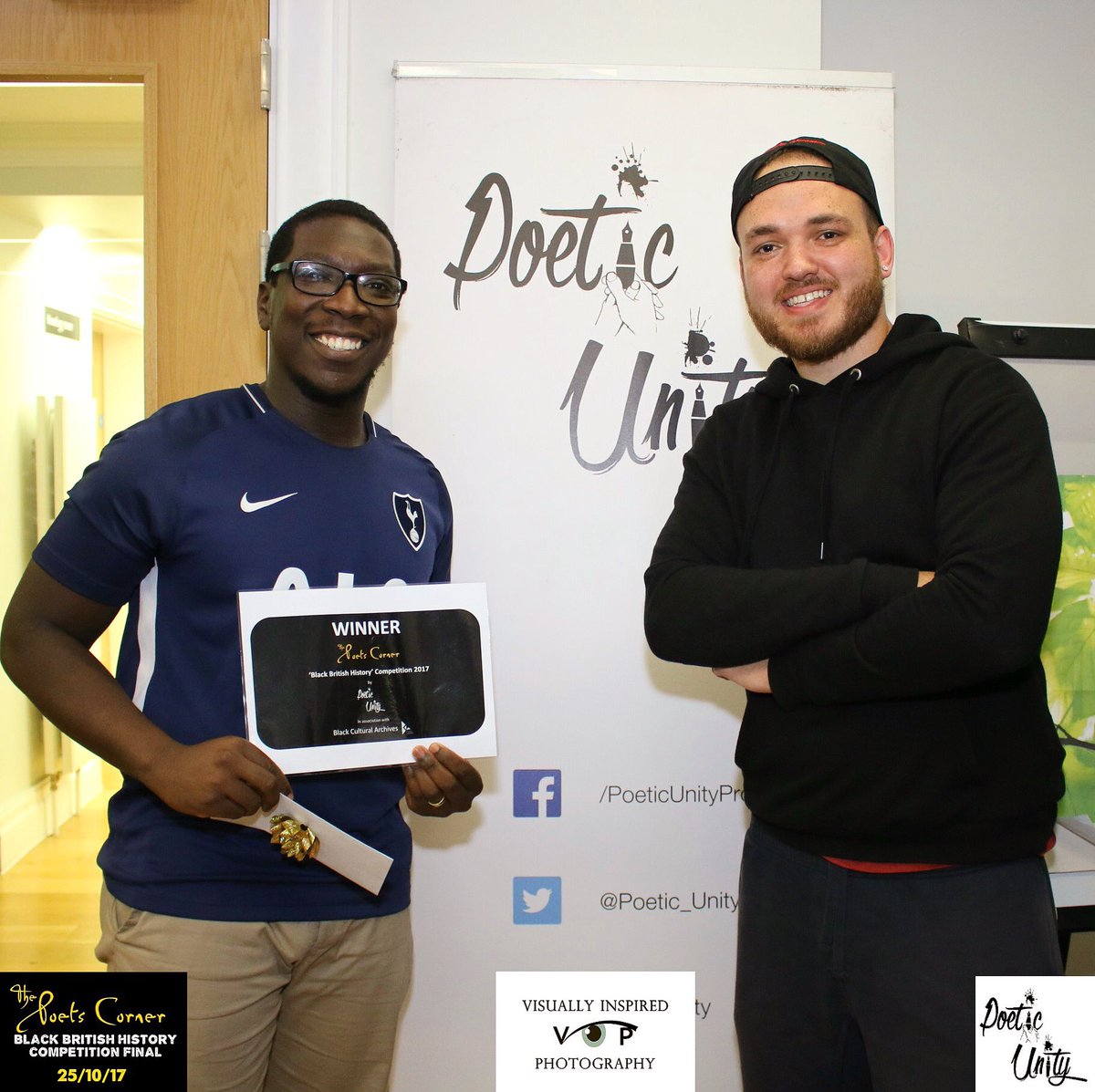 Poetic_Unity's tweet photo. Congratulations to the winner of our Black British History Competition @aaronjamespoet 📸@V_I_Photos #BlackHistoryMonth #CompetitionFinal https://t.co/5L7d7gWLBZ