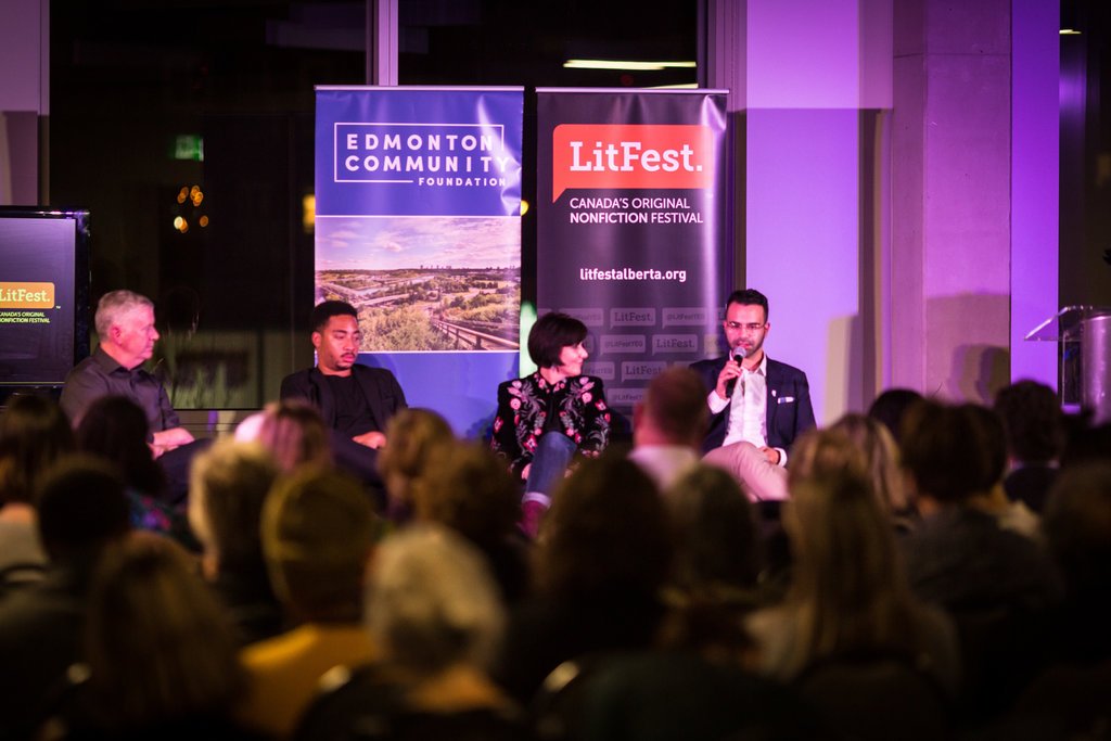 LitFestYEG's tweet photo. Just a few snapshots of #LitFest17. Tell us your festival experience. What were your favourite moments? Photos by the talented @leroyschulz https://t.co/IonbAFsxeG