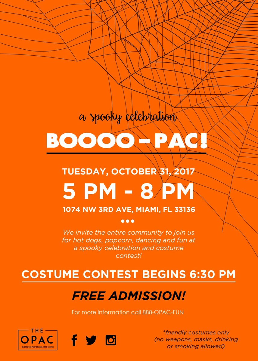 circleofonemktg's tweet photo. BOO! Something spooky is coming to @OvertownPAC , Oct 31 5pm-8pm. Join us for dancing, fun, food and a spooky celebration! ๐ธ #TheOPAC https://t.co/ErVdKTb7lX