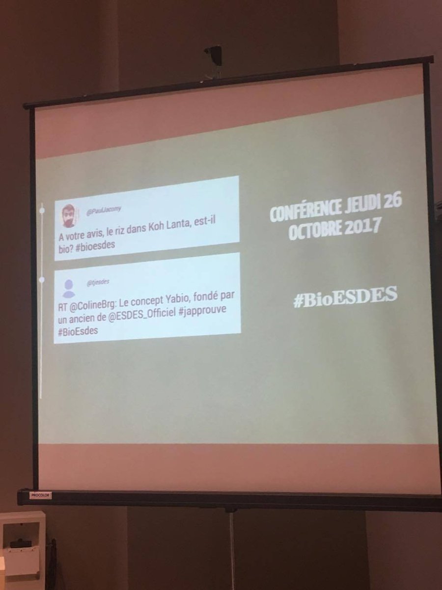 ESDESConference's tweet photo. #BioESDES On adore quand nos internautes posent des questions ! #DD #Débat #Bio #KohLanta https://t.co/ICAacUScyk